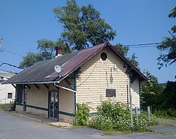 The old Glen Arm "Ma and Pa" railroad station in 2019