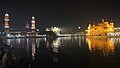 Night view of Bunga in Golden Temple complex.