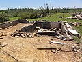 A house that was wiped off its foundation after the extremely violent 2011 Hackleburg–Phil Campbell tornado.