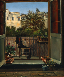 A view from Paganis Villa on Capri (1854)