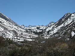 California State Highway 168, heading up Bishop Creek