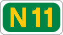 N11 road shield}}