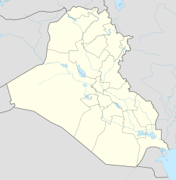 الوركاء على خريطة العراق