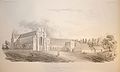 Vue générale de l'abbaye en 1854