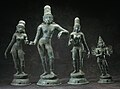 Image 30Krishna with his consorts Rukmini and Satyabhama and his mount Garuda, Tamil Nadu, India, late 12th-13th century (from Tamils)