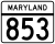Maryland Route 853 marker