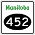 Provincial Road 452 marker