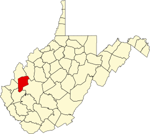 Map of West Virginia highlighting Putnam County