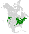 Aire de répartition de l'Achigan à petite bouche