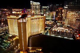 View of Monte Carlo Resort and Casino with CityCenter in the background