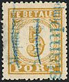 Moquette 'Soerabaya Stampimp(ort)' overprint on 5 cent 1874 postage due