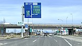 新潟県道44号新潟燕線から見たIC（2020年3月）