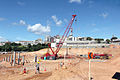 Obras no estádio em fevereiro de 2011.