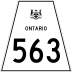 Highway 563 marker