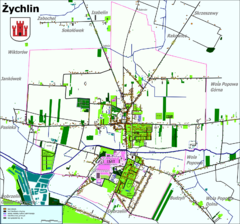 Localização de Żychlin na Polónia