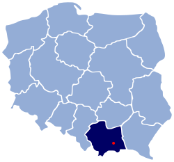 Розташування міста Новий Сонч (Новий Санч)