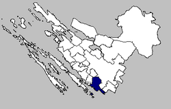 Pakoštane municipality within the Zadar County