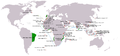 Image 34Portuguese discoveries and explorations: first arrival places and dates; main Portuguese spice trade routes in the Indian Ocean (blue); territories of the Portuguese Empire under King John III rule (1521–1557) (green). The disputed discovery of Australia is not shown. (from History of Portugal)