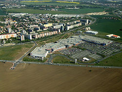 Aerial view of Letňany