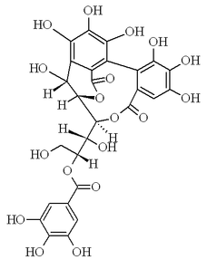 Chemical structure of punicacortein A