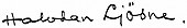 signature de Halvdan Ljosne