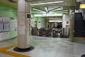 The Toei Shinjuku Line (platform 2) ticket barriers in March 2007