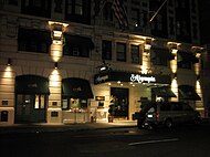 Das Algonquin Hotel bei Nacht