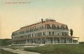 Asquam House in 1912. A "high-class modern hotel on Shepherd Hill on the shores of Asquam Lakes".[6]
