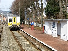 La gare de croisement de Theux.