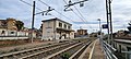 La stazione vista dal piano del ferro