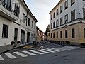 L'incrocio tra via della Ruota e via Borgo San Pietro