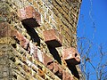 Viadukt Eichelberg, Brückenpfeiler mit „Kämpfersteinen“ (einstige Auflage für das hölzerne Bogengerüst)