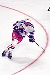 Wayne Gretzky on the ice in 1997