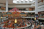 The carousel and food court at Westfield Fox Valley mall, opened 1975.