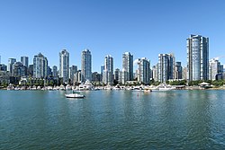 Yaletown, as seen from False Creek