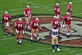 49ers offensive line sets up