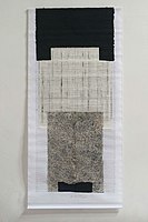 Untitled, sewn collage on canvas, 2008