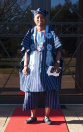 Bùbá àti Kèmbè. Agbada top with short baggy pants[180]