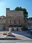 façade extramuros de la tour de la Sorguette