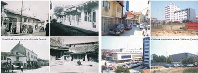 Bazaar area in 1960 and 2007