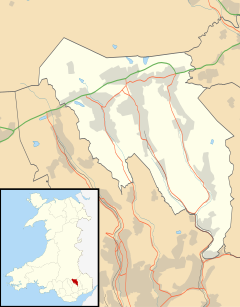 Brynithel is located in Blaenau Gwent