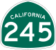 State Route 245 marker