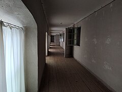 A corridor inside the castle