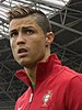 Cristiano Ronaldo playing for Portugal in a match against Croatia in June 2013