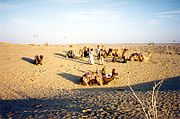Desert tribes near Jaisalmer, India