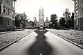 The bell tower from the side of Dobrynya street (a historical street)