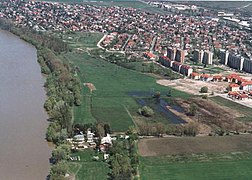 Vista de la ciudad-suburbio de Dunakeszi