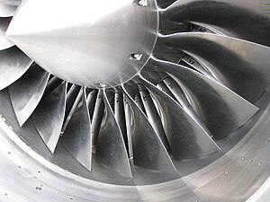 EJ200 fan showing clearance between blade tips and abradable shroud.