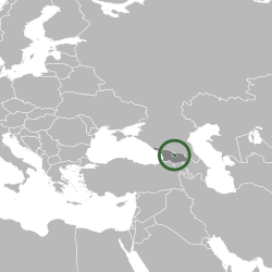 Localização República da Ossétia do Sul-Estado da Alânia