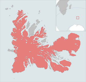 La Grande Terre constitue en surface environ 90% de l'archipel des Kerguelen.